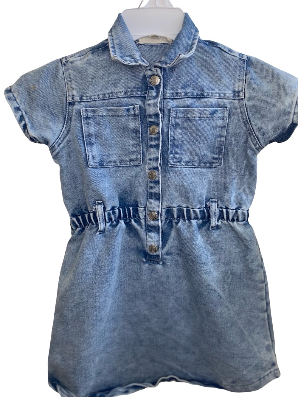 Jessica Simpson Kids Toddler Girl’s Denim Short Sleeve Romper Size 5/6